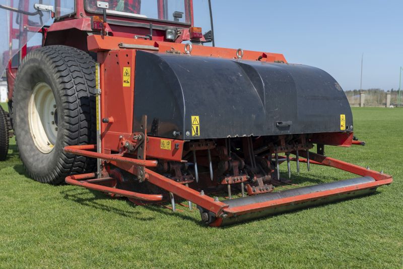 Technician Performing Aeration