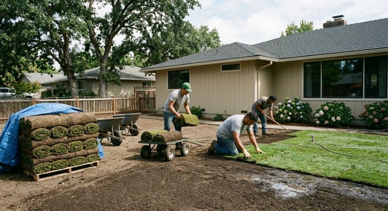Yard Sod Installation in Ventura County, CA